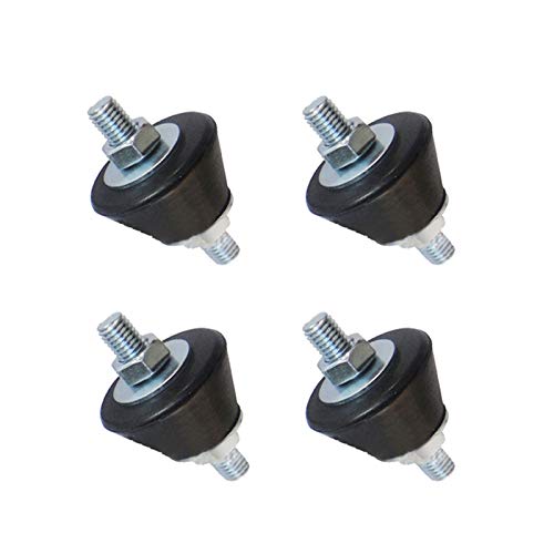 LiMePng 4PCS Rubber Cushioning Cushion Anti Vibration Rubber Mount Damper Shock Pad for Air Conditioning Shock Absorber LiMePng ( Color : Black , Number of Pieces : 4PCS )