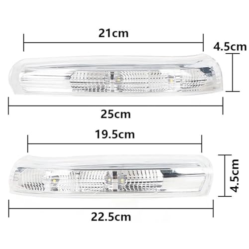 Luces de giro espejo retrovisor Chevy Captiva evita multas con intermitentes LED coche par 4