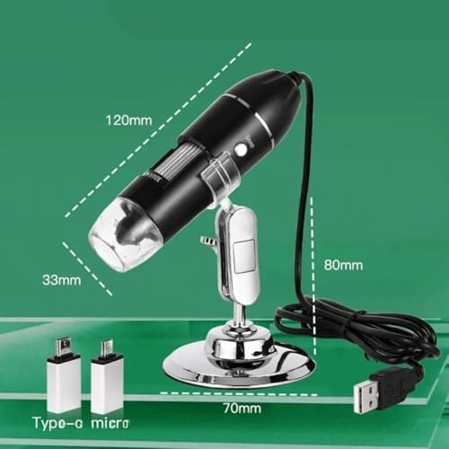 Microscopio USB portátil para examinar plantas y circuitos con móvil Android 7