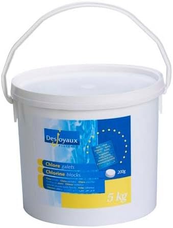 – Desjoyaux Pools - Slow Release Chlorine Tablets 5kg – Long Lasting Stabilised Pool Chemicals for Swimming Pools, Hot Tubs & Spas – Kills Bacteria, Maintains Crystal Clear Water, Easy Pool Treatment