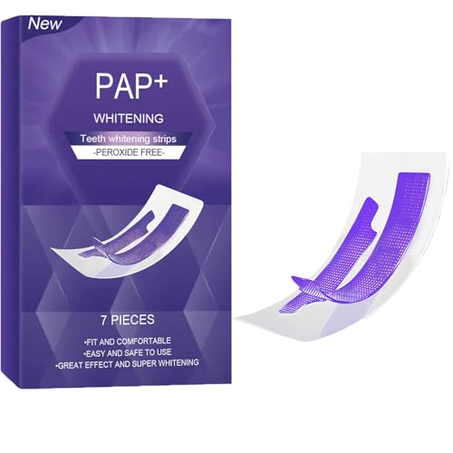 Tiras blanqueadoras moradas, tiras de blanqueamiento de dientes moradas, tiras bucales, seguro para el esmalte dental para dientes sensibles, parches de limpieza dental para el cuidado dental diario