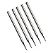 1/5/20Pcs Pen Refills Stainless Steel Refills 0.5mm Tip Quick Drying Smooth to Write for Ballpoint Pen Gel Pen