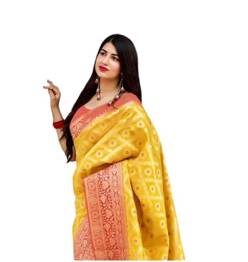 Image of Flosive Women's Banarasi Silk Saree