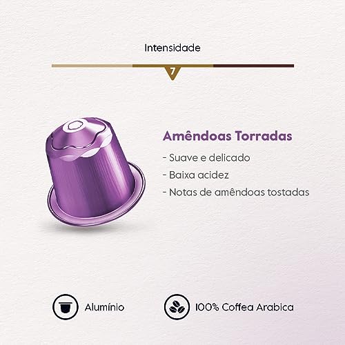 Baggio Café Cápsulas De Café Aroma Amêndoas Torradas Compatível Com Nespresso Contém 10 Cápsulas
