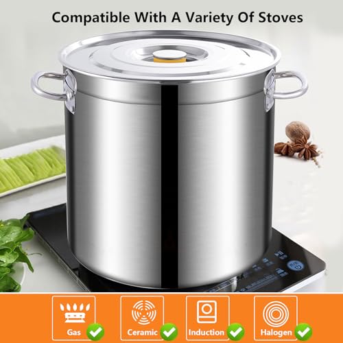 Marmite à soupe induction 32 L pour repas de fêtes et grands mijotés - 4