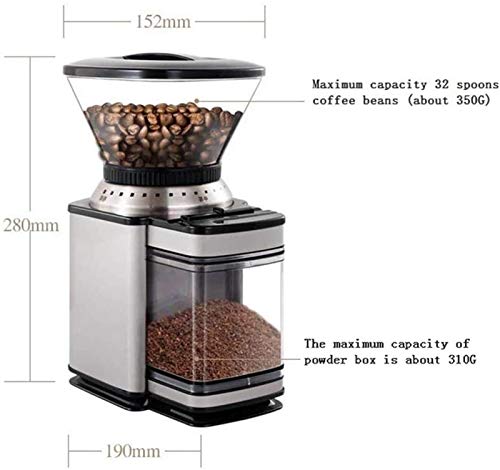 ZOUSHUAIDEDIAN Kaffeemühle elektrische, elektrische Kaffeemühle, for Kaffeebohnen, Nüsse, Gewürze, Samen, Körner und… – Bild 7