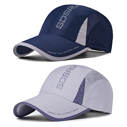 Aypow 2 Paquetes Gorra De Béisbol De Secado Rápido Hombres Mujeres, Malla Transpirable Ligera Plegable Deportes Al Aire Libre, Protección Solar Aypow 2 Paquetes Gorra De Béisbol De Secado Rápido Hombres Mujeres, Malla Transpirable Ligera Plegable Deportes Al Aire Libre, Protección Solar