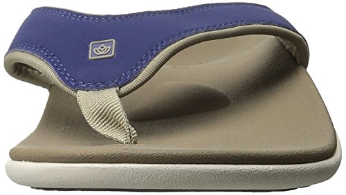 Image of Spenco Yumi Men's Orthotic Flip Flops Medieval Blue - 10 Medium