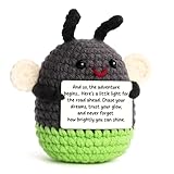 AVALYNNE Graduation Gifts for Her - Cute Crochet Firefly Plush, New Job Encouragement Present for Women, Inspirational Keepsake, Good Luck Gift