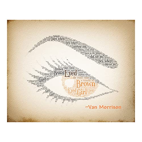Van Morrison Brown Eyed Girl Lyrical Wall Art