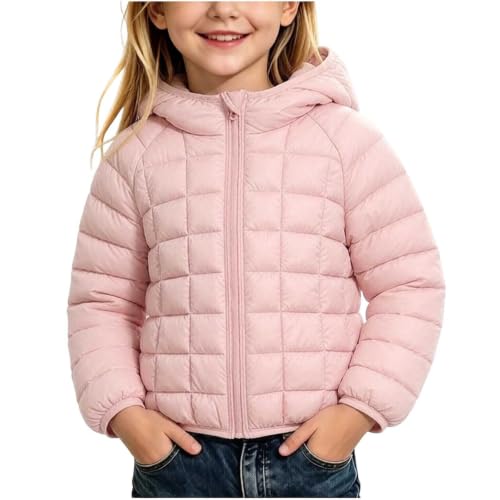RKSTN Toddler Girls Hooded Puffer Jacket Full Zip Up Quilted Winter Coat — view 2