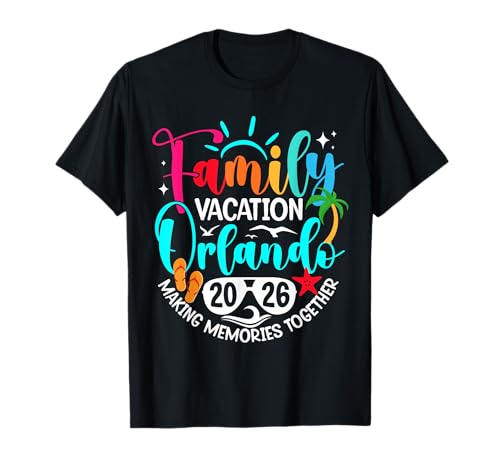 Family Vacation Orlando 2026 Beach Summer Vacation 2026 T-Shirt