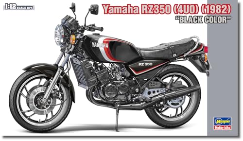 Hasegawa 21763 1/12 Yamaha RZ350 (4U0) (1981) Black Color Plastic Model