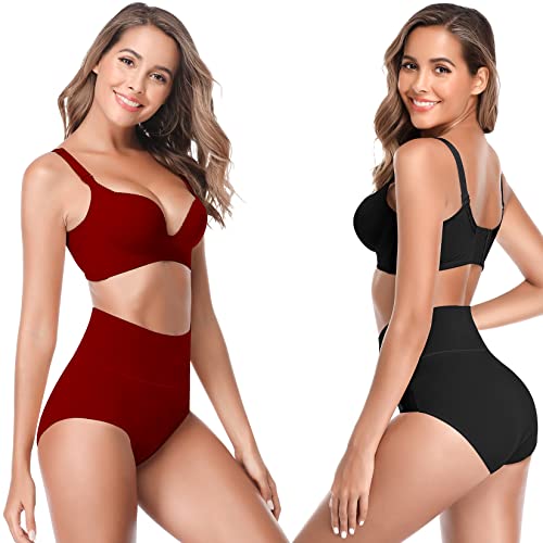 Jojoqueen Underwear For Women,Women's Cotton Stretch Underwear Ladies High Rise Briefs Pantiest, Medium-Large #TOP2