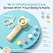 COSLUS Baby Nail File, Baby Nail Trimmer Electric, Baby Nail Clipper - Gentle, Quiet with 360° Light, Safe for Sleep Time Grinding, 16-in-1 Kit for Newborn, Infant & Toddler (C50, Lemon Yellow)