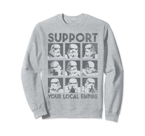 Sweat Star Wars Trooper Support Heads idéal pour soirées cinéma et look urbain décontracté