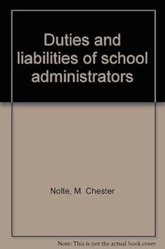 Hardcover Duties and liabilities of school administrators Book