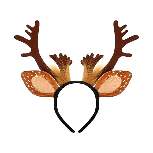 Hirschgeweih Weihnachten 16 Weihnachtsschmuck Damen, Weihnachts Haarschmuck, REH Haarreif Mit...