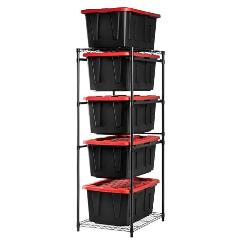 CleverMade Tote Tower Single 5-Tier Heavy-Duty Organizer