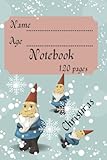  Gnome-themed Christmas Notebook
