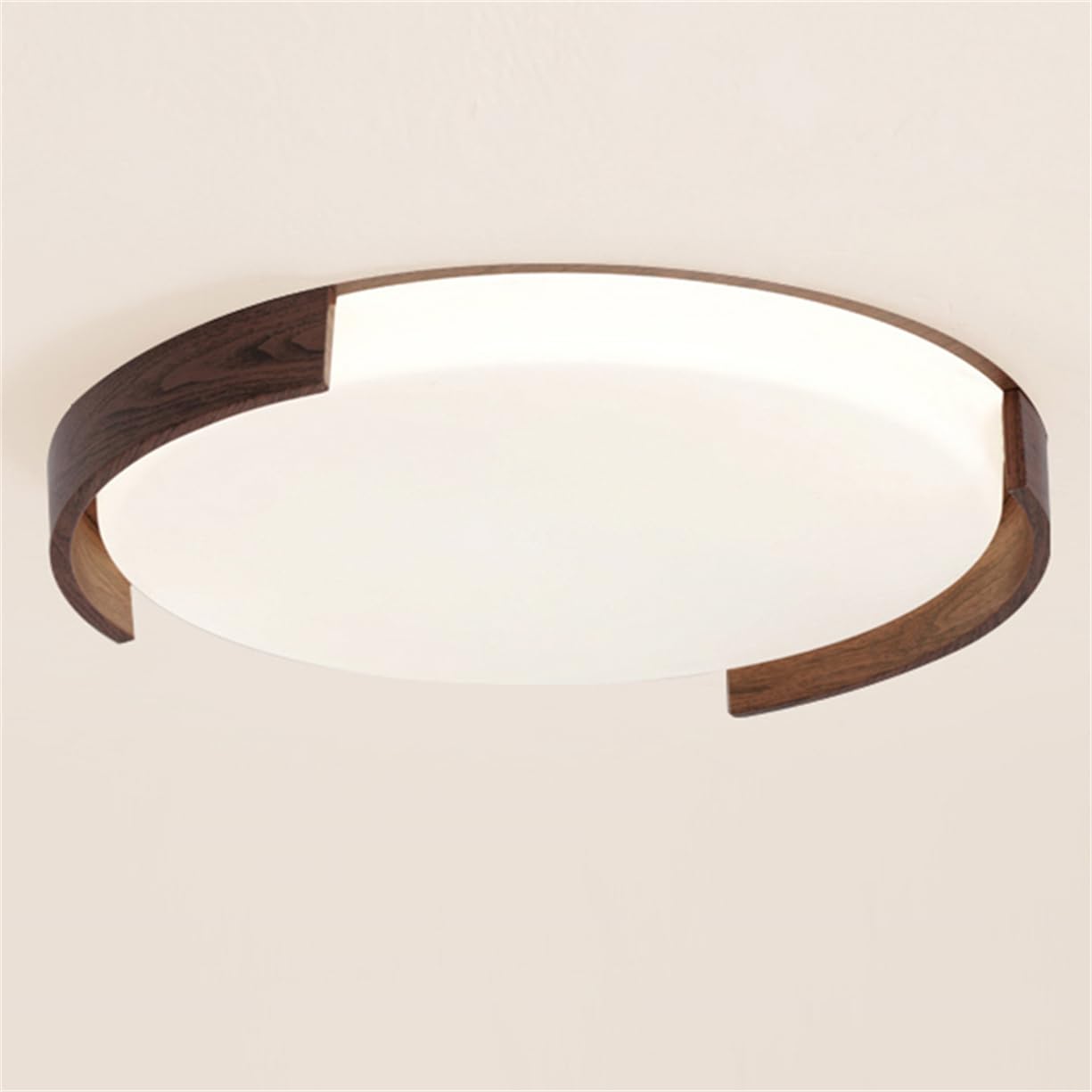 JXYDJH 36W Walnut Wood Grain Metal Bedroom Light Fixture Hallway Close to Ceiling Lights Energy Saving LED Fixtures Dimming Flush Mount LED Ceiling Lighting for Dining Room Bedroom Hallway Entryway
