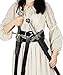 Medieval Belt Nordic Viking Knight Belt of Renaissance Dagger Sword Frog LARP for Knight Pirate（3PC） (Black（3PC）)