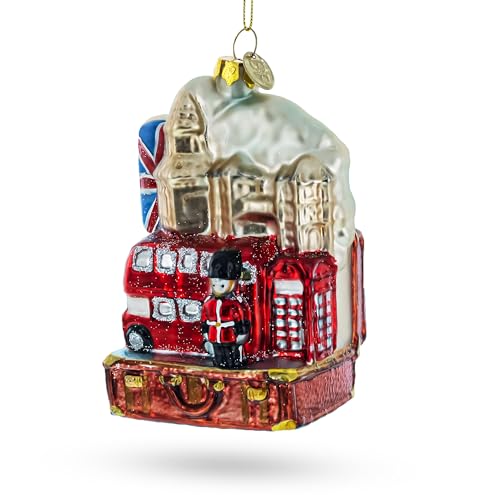 London Landmarks, United Kingdom Glass Christmas...