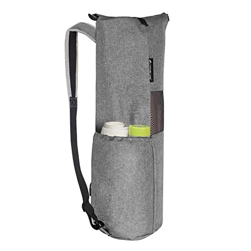 Explore Land Oxford Yoga Mat Storage Bag With Breathable Mesh Window And Large Pockets (Fits 1/2Inch Yoga Mat, Gray01) #TOP2