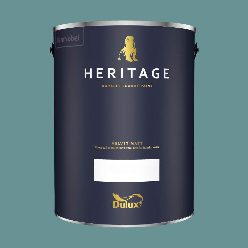 Paint Stop Mixed Colour Dulux Trade Heritage Matt Maritime Teal 5L