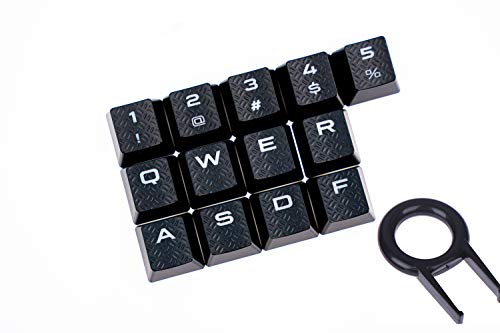 Image of 13 Keys Non-Slip Backlit keycaps Gaming Performance FPS MOBA Key Caps OEM Profile for Corsair K70 RGB K95 K65 K68 K63 K100 Mechanical Gaming Keyboards DIY Replace (Black)