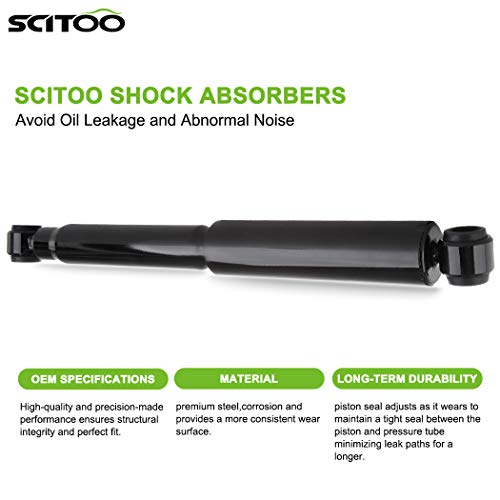 Shocks,SCITOO Rear Gas Struts Shock Absorbers Fit for 1998-2004 for Toyota Tacoma,1990 for Toyota Land Cruiser,1990 91 92 93 94 95 for Toyota Pickup 344428 Set of 2