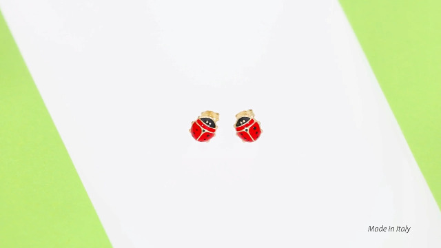 Lucchetta - Pendientes Plumas De Oro Amarillo De 9 Quilates, Símbolo De Ligereza Y Buena Suerte - Pendientes Unisex Para Hombre Mujer Chico Chica