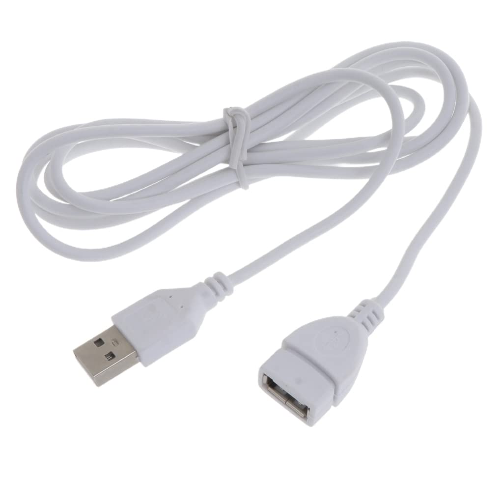 Elnwnnkc 5ft White USB Extension Cables USB 2.0 Male to A Female Extension Cable for,
