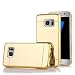 S7 Case, Galaxy S7 Case, TabPow [Electroplating Series] Luxury Slim Hard Back Case Cover Bumper [Mirror Case] For Samsung Galaxy S7, Champagne Gold