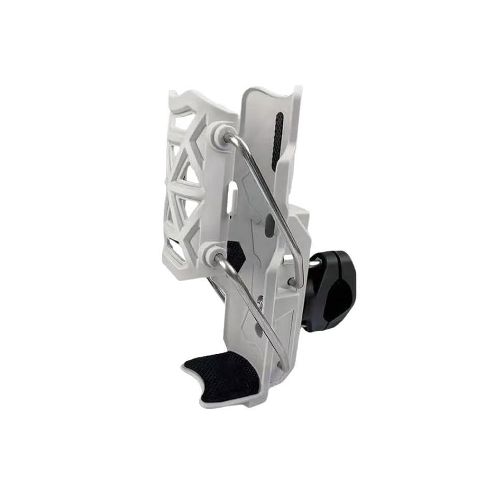 ONEMAJI Motorbike Drink Holder for Harley Davidson Sportster 883 1200, Handlebar Water Bottle Mount Cup Bracket Plastic Cage Impactproof Outdoor Touring Adventure,Grey