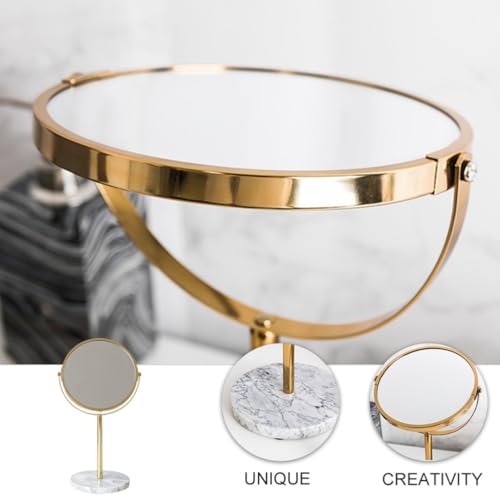 Miroir de maquillage portable haute réflectivité support pivotant