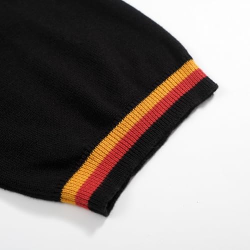 OXKNIT Men's Polo Shirts Stripe Collar V Neck Knit Polo Shirts Short Sleeve Stylish4