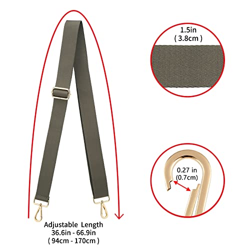 Image of ZOOEASS Wide Shoulder Strap (Solid),Adjustable Replacement Belt Crossbody Canvas Bag Handbag