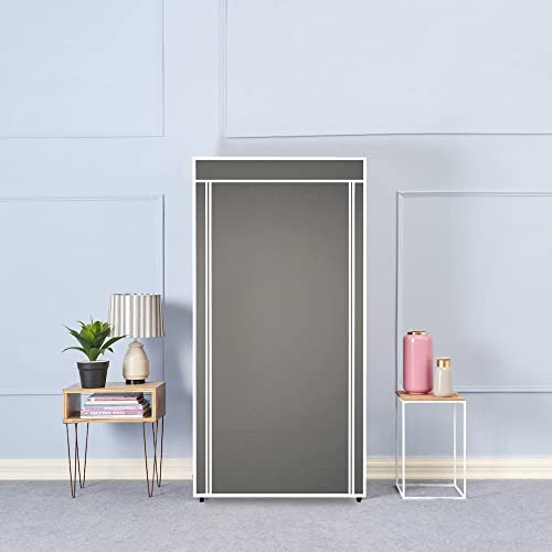 Image of YouCopia Shoe Rack for Home Non Woven Fabric - DIY Multipurpose Shoe Rack Organizer, 6-Layer Shoe Rack for Home -Shelf with Dustproof Door Entryway for Heels /Slippers /Boots (Grey, 6-Layer)