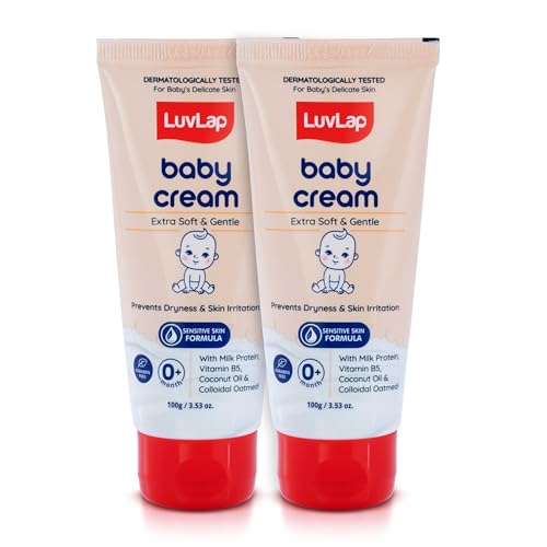 Image of LuvLap Baby Face & Body Moisturizing Cream with Shea Butter (100 gm x Pack of 2)