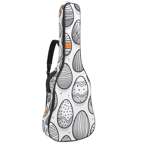 Sac pour guitare acoustique 101,6 cm étanche rembourré housse de protection 42.9x16.9x4.7 in