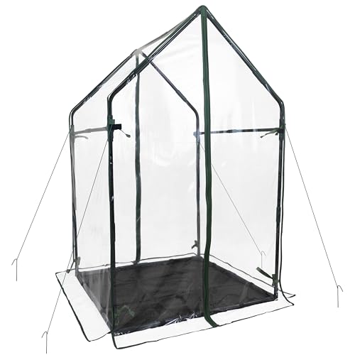 Gardzen Mini Greenhouse with Waterproof Bottom, Portable Green House with Strong...