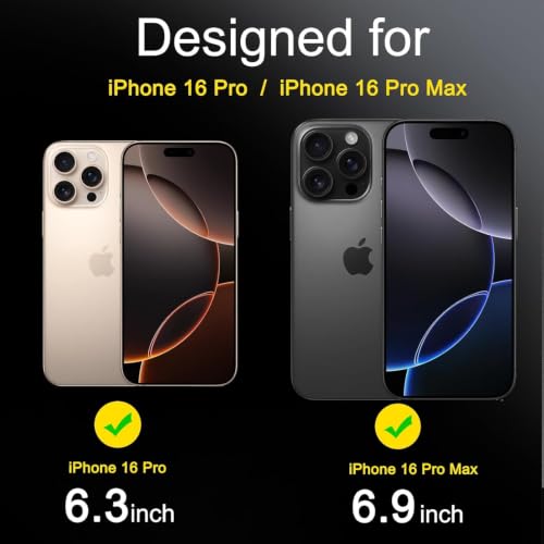 Image of Ferilinso 6 Pack Camera Lens Protector for iPhone 16 Pro Max /iPhone 16 Pro