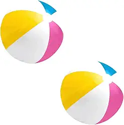 2 Bolas de Praia e Piscina Infantil Inflável Grande 61cm