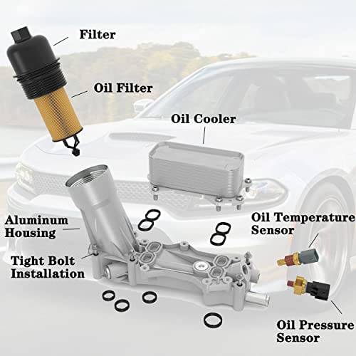926-876 Adaptador de alumínio para filtro de óleo do refrigerador de óleo do motor para Dodge Avenge