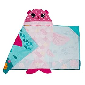 Stephen Joseph, Kids Hooded Bath Beach Towel, Girls and Boys Towel, Swim Pool Cover Up Super Absorbent Cute Characters 414UMfqjmjL. SS280