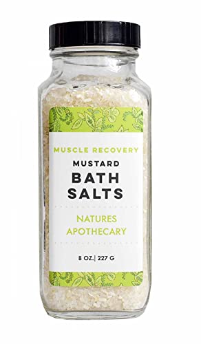 Muscle Recovery Mustard Bath Salts - Dead Sea Salt & Epsom Salt Soak, Mineral Bath Salts Help You Soak, Relax, Refresh, Hypoallergenic, All-Natural, Plant-Derived, Made in USA by DAYSPA Body Basics
