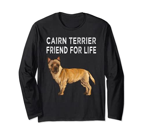 Cairn Terrier Friend For Life Dog Friendship Long Sleeve T-Shirt, Black