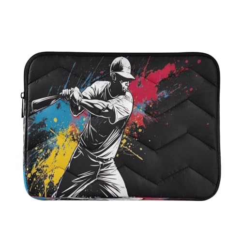 Funda para portátil de 13-14 pulgadas baseball miniatura 1