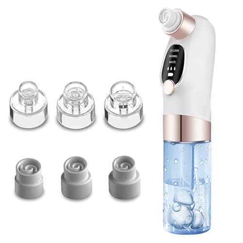 Mitesserentferner Porenreiniger Porensauger,3 Modi Pickelsauger Vakuumsauger mit 6 Saugköpfe,Porenreiniger zur Gesichtsreinigung Akne Behandlung Mitesser Sauger Hautpflege